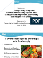 Establishing A Fully Integrated National Food Safety System With Strengthened Inspection, Laboratory and Response Capacity