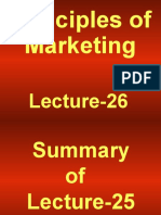 Principles of Marketing: Lecture-26