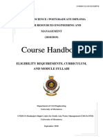 Handbook UMCSAWM M Sc PG Dip in WREM 2018-19 - New