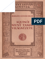 Horvath Sandor Aquinoi Szent Tamas Vilagnezete Facsimile PDF