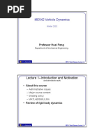 ME542-Lecture1 Vehicle Dynamics