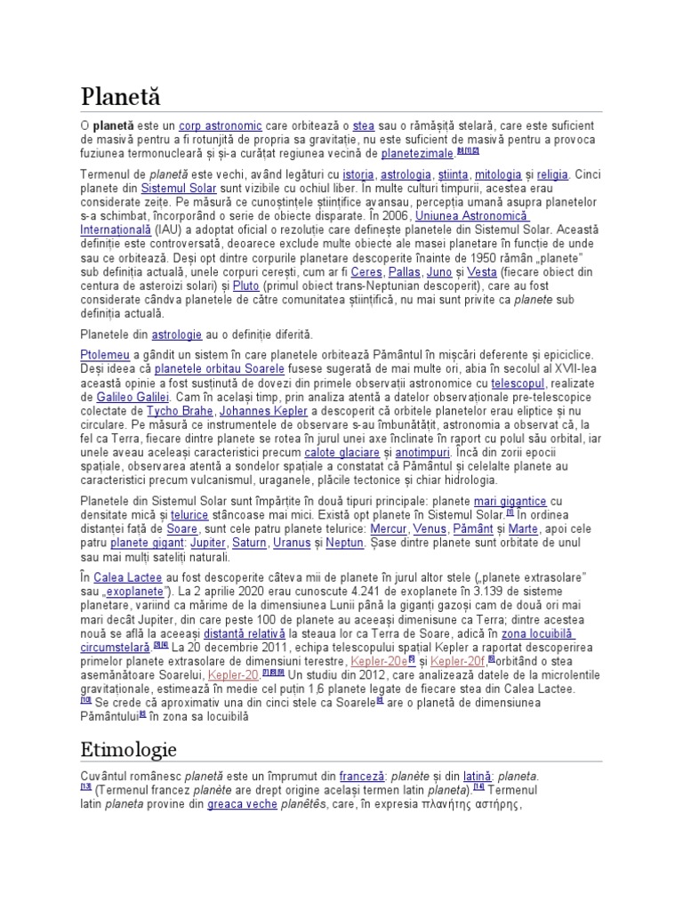 Planetă | PDF