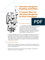 Harrison Bergeron Reading Activities: A Lesson Plan For by Kurt Vonnegut