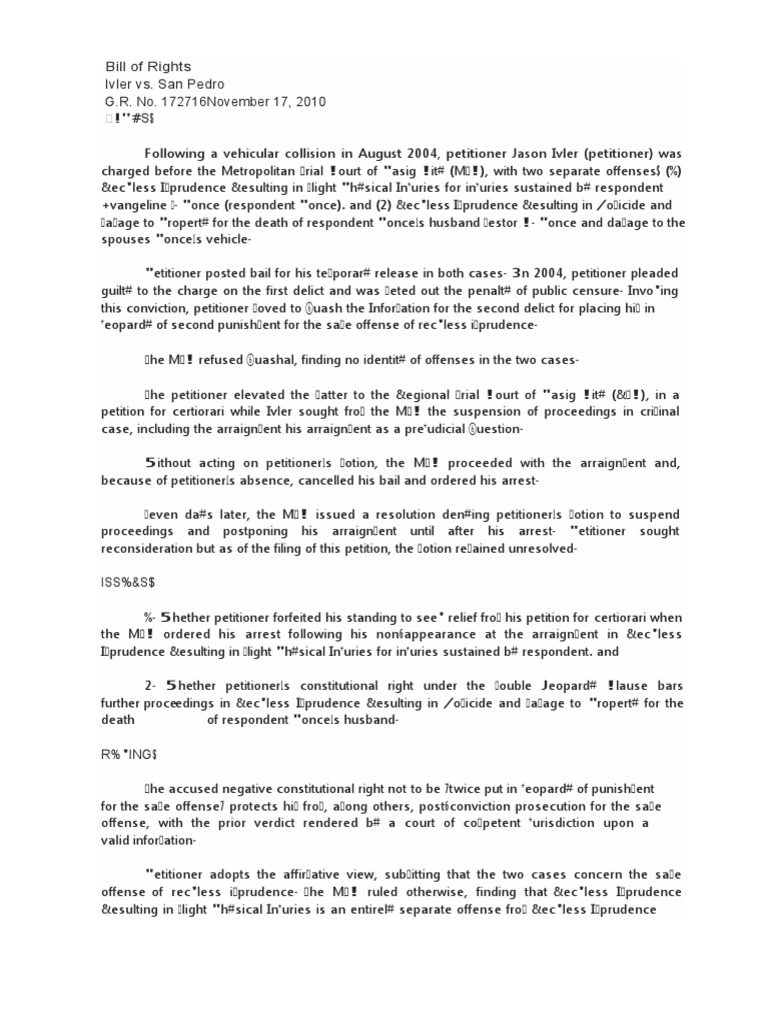 Ivler Vs ModestoSan Pedro 2010 Case Digest PDF Social Institutions