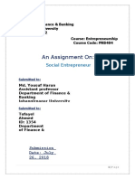 An Assignment On:: Social Entrepreneur