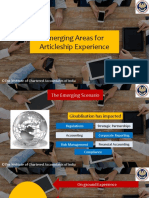 Emerging Areas For Articleship Experience