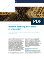 How The Best Acquirers Excel at Integration PDF