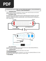 Cathode Rays-Discovery of Electron-Discharge Tube Experiment-Crook'S Tube Experiment