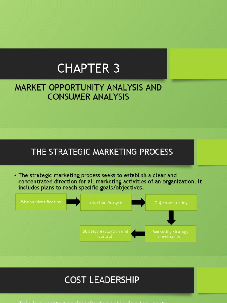 Market Opportunity Analysis and Consumer Analysis PDF Marketing