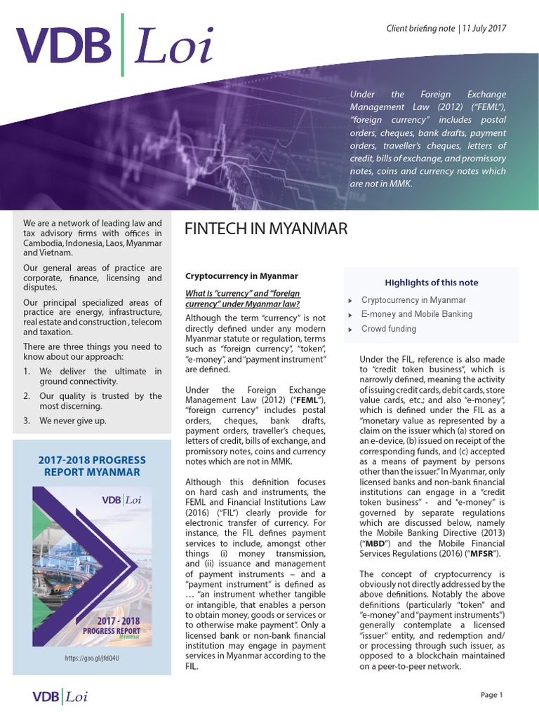 FINTECH in Myanmar PDF | PDF | Loans | Cryptocurrency