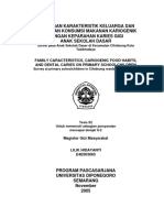 Hubungan Karakteristik Keluarga & Kebiasaan Konsumsi Makanan Kariogenik Dengan Keparahan Karies PDF