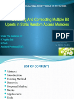 Detecting and Correccting Multiple Bit Upsets in Static