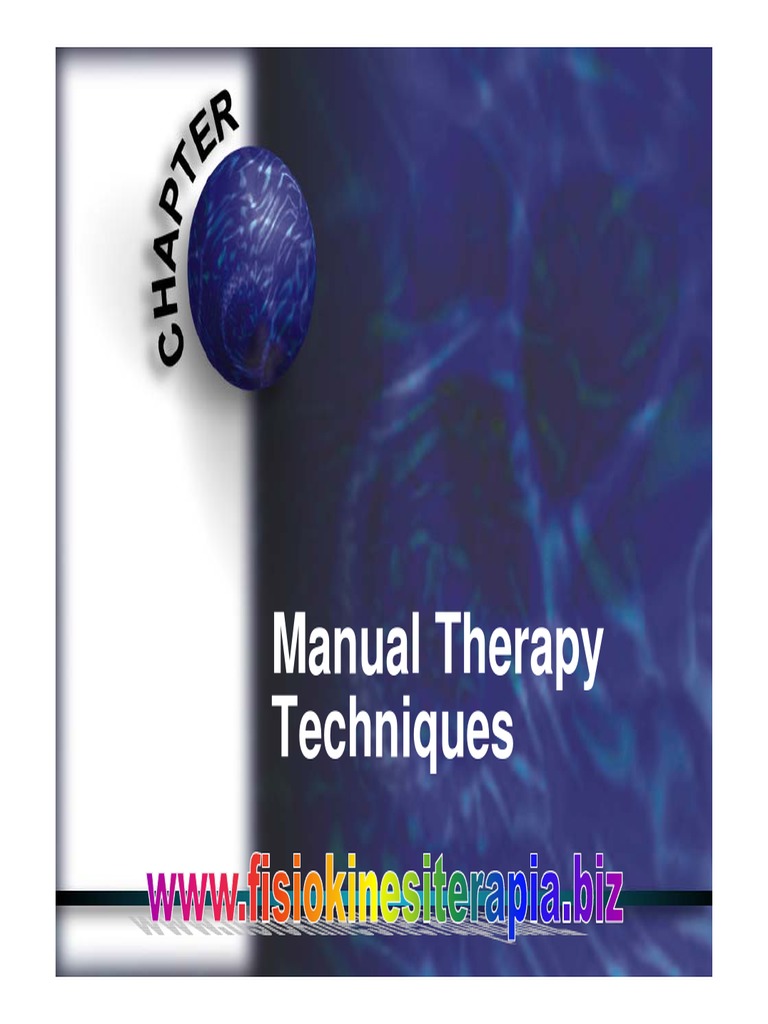 Manual Therapy Techniques PDF Myofascial Trigger Point Massage