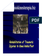 Rehabilitation of Traumatic Injuries To Knee/Ankle/Foot