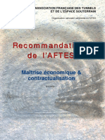 AFTES - Maitrise économique et contractualisation