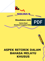 Kuliah 8 - Aspek Retorik