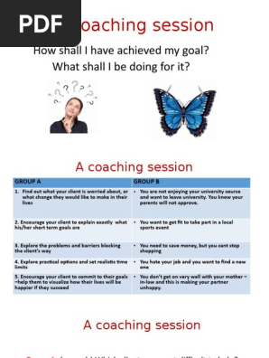 A coaching session