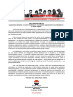 01may2020 - Comité Central - La Pandemia Capitalista, El Control Neoliberal y La Necesidad de Organización de Los Trabajadores y El Campo Popular