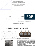 Fundaciones y Muros, Diapositiva