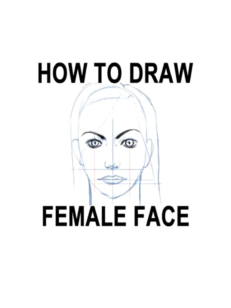 How To Draw Female Face | PDF