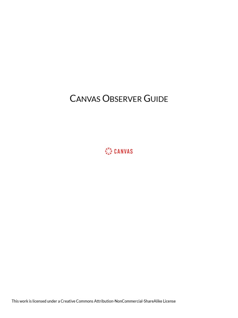 Canvas Observer Guide for Parents | PDF | Login | Mobile App