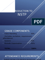 NSTP Grade Components Attendance Requirements House Rules