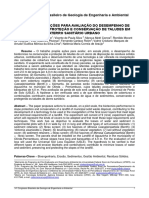 Avaliação de Biotécnicas de Engenharia para Encostas Urbanas