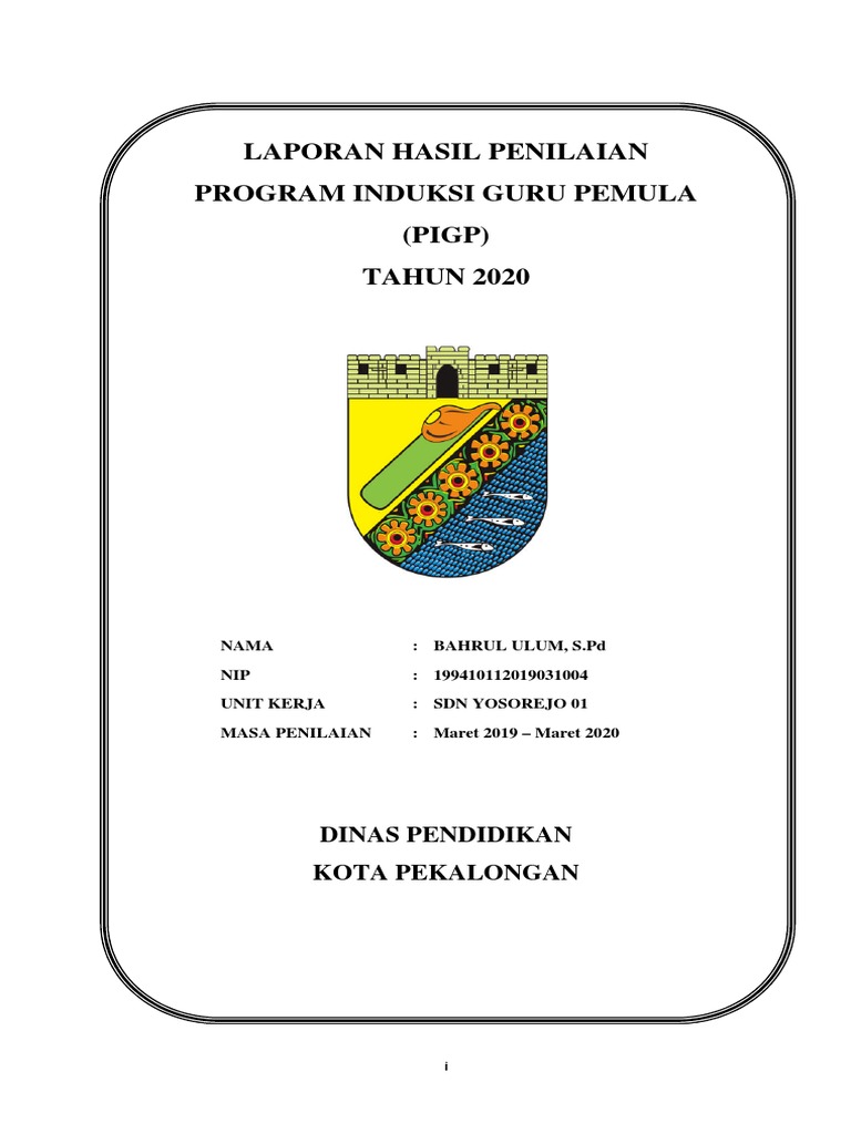 Contoh Laporan Pigp Sdn Yosorejo Pdf