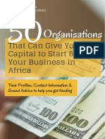 50 Organisations That Fund Businesses in Africa - Edition - 2
