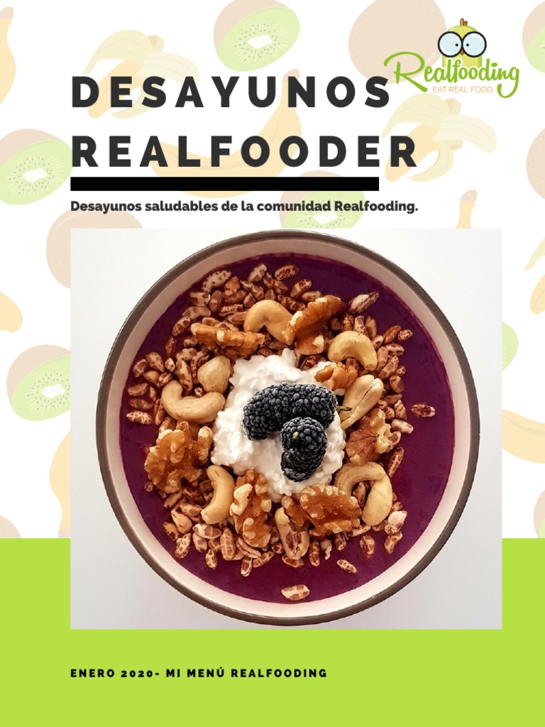 Recetario Desayunos Saludables Realfooding 2020 | PDF | Queso | Pimenton