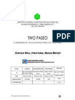 Paseo Curtain Wall Strutural Calculation Ver. 2 March 18 2020 PDF