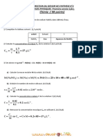 Chimie: (08 Points) : M, C G.L V