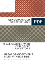 Genogram: Our Story of Love: Carl Jasper A. Bulalayao HUMSS 11-Rafael Palma