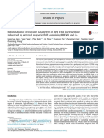 Ptimization of Processing Parameters of AISI 316L Laser Weldinginfluenced by External Magnetic Field Combining RBFNN and GA PDF