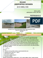 Materi Transpor Sedimen Pertemuan Ke-6