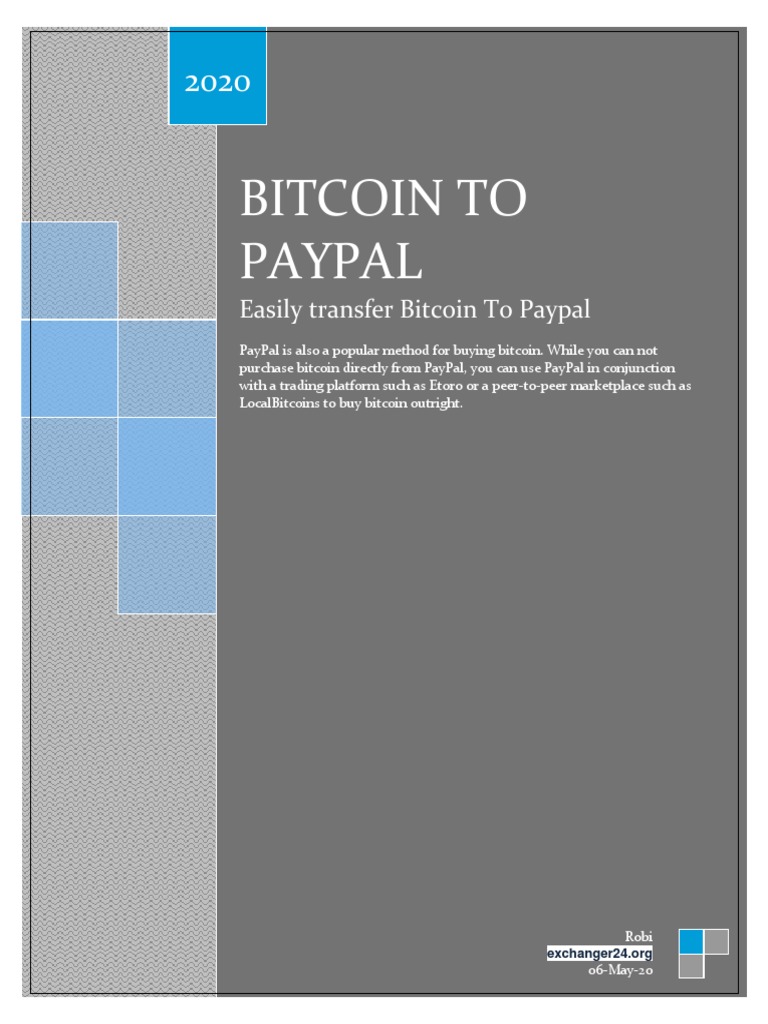 Convert Bitcoin to PayPal Easily | PDF | Bitcoin | Pay Pal
