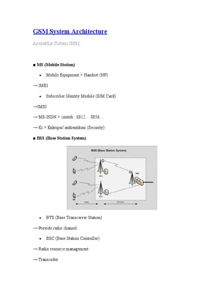 GSM System | PDF