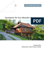 Quotation For Eco-Wooden Structure: Prepared By: Wood Barn India Private Limited