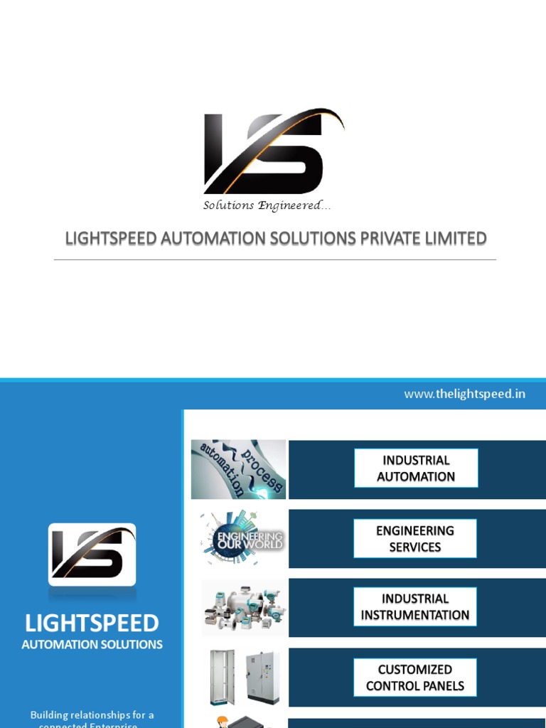 Lightspeed Company Profile PDF Automation Programmable Logic