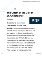 The Origin of The Cult of St. Christopher