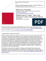 Patterns of Prejudice: To Cite This Article: Keith Brewster (2004) Redeeming The Indian': Sport and Ethnicity in Post