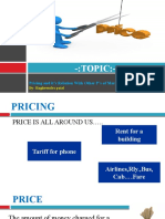 Pricing and It's Relation With Other P's of Marketing