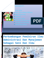 PERKEMBANGAN PEMIKIRAN ILMU ADMINISTRASI (PowerPoint) - 1