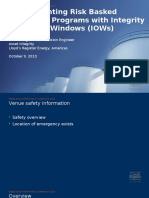 Supplementing Risk Basked Inspection Programs With Integrity Operating Windows (Iows)
