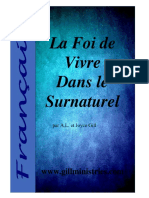 French - La Foi de Vivre  Dans le Surnaturel