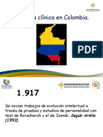 Linea de Tiempo Psicologia Clinica en Colombia