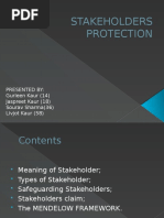 Stakeholders Protection