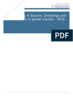 Opportunity in Sauces, Dressings and Condiments in Global Market - 2016