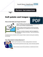 Soft palate and tongue exercises strengthen muscles