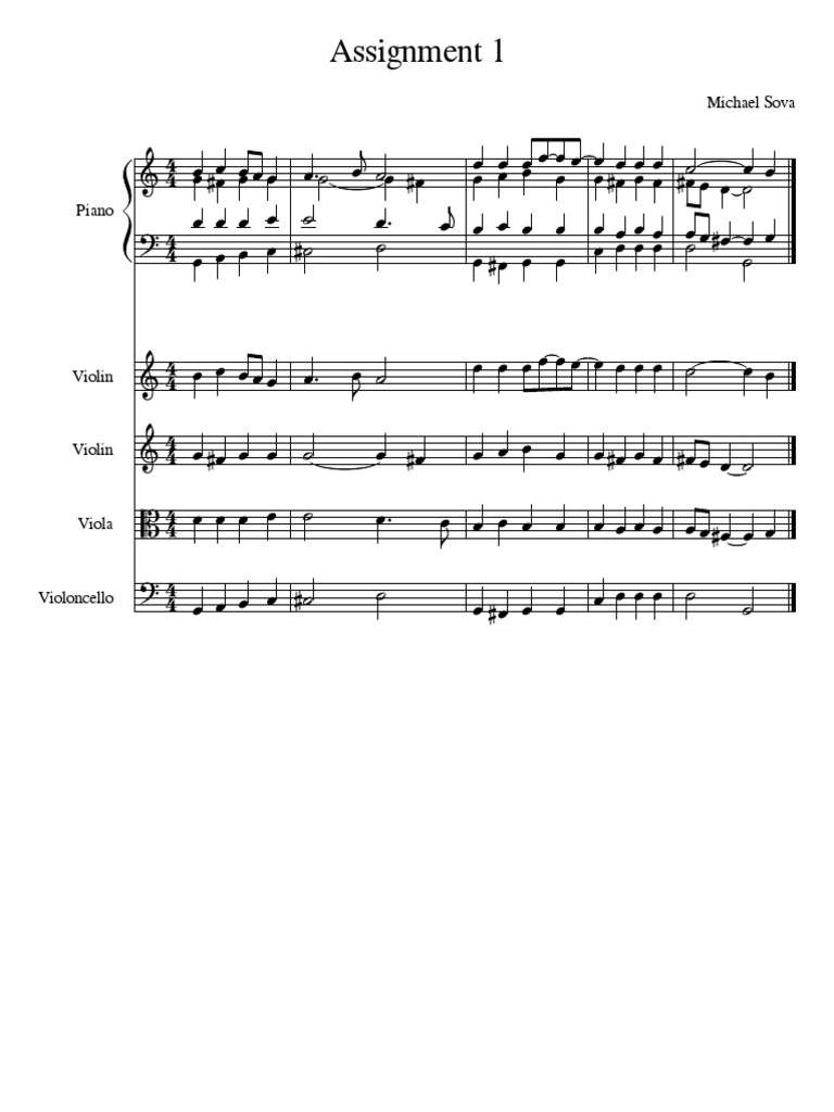 String Instrument Assignment Overview | PDF